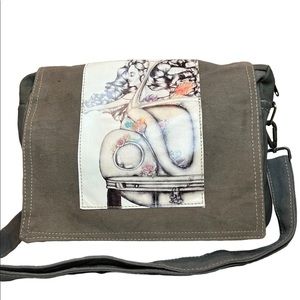 Vintage Volkswagen Girl Recycled Canvas Crossbody